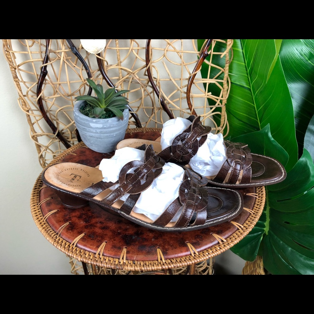 Think leather sandals